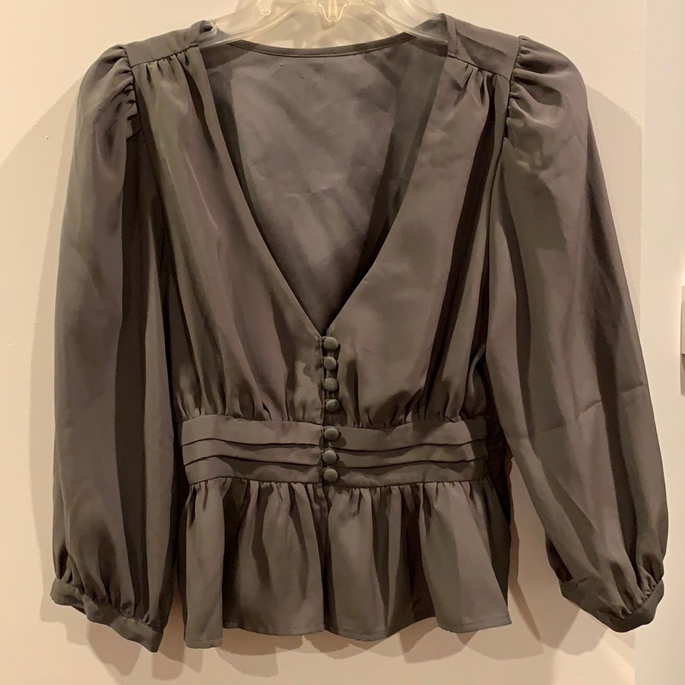 Dark green blouse